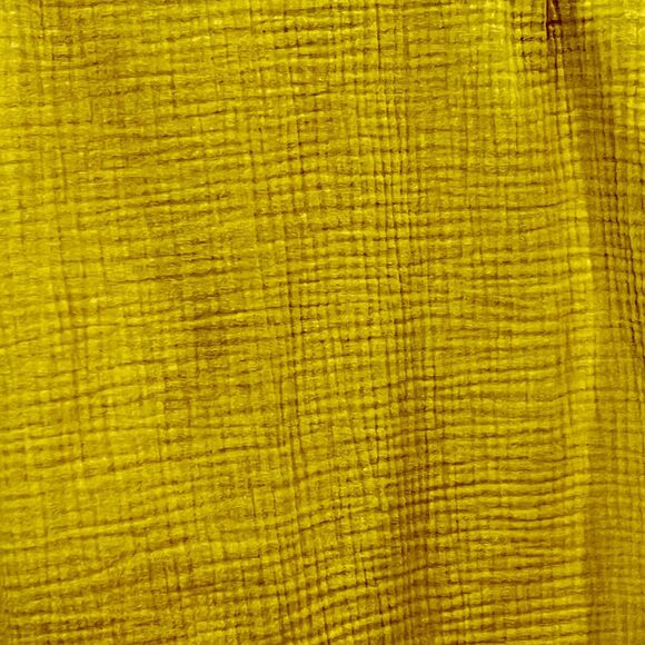 Common Market - SS Camp Collar Cotton Gauze Shirt Large - Yellow - Picture 7 of 7